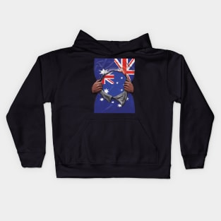 Australia Flag Australian Flag Ripped - Gift for Australian From Australia Kids Hoodie